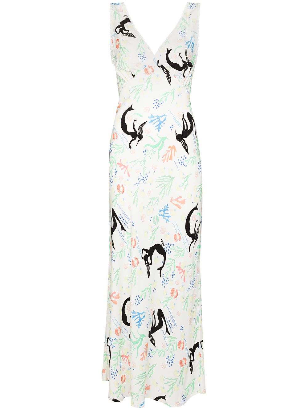 RIXO Sandrine Midi Dress in Sea Life