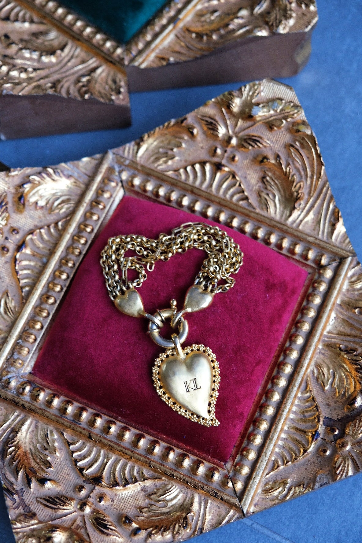 Karl Lagerfeld Heart Chain Vintage Bracelet