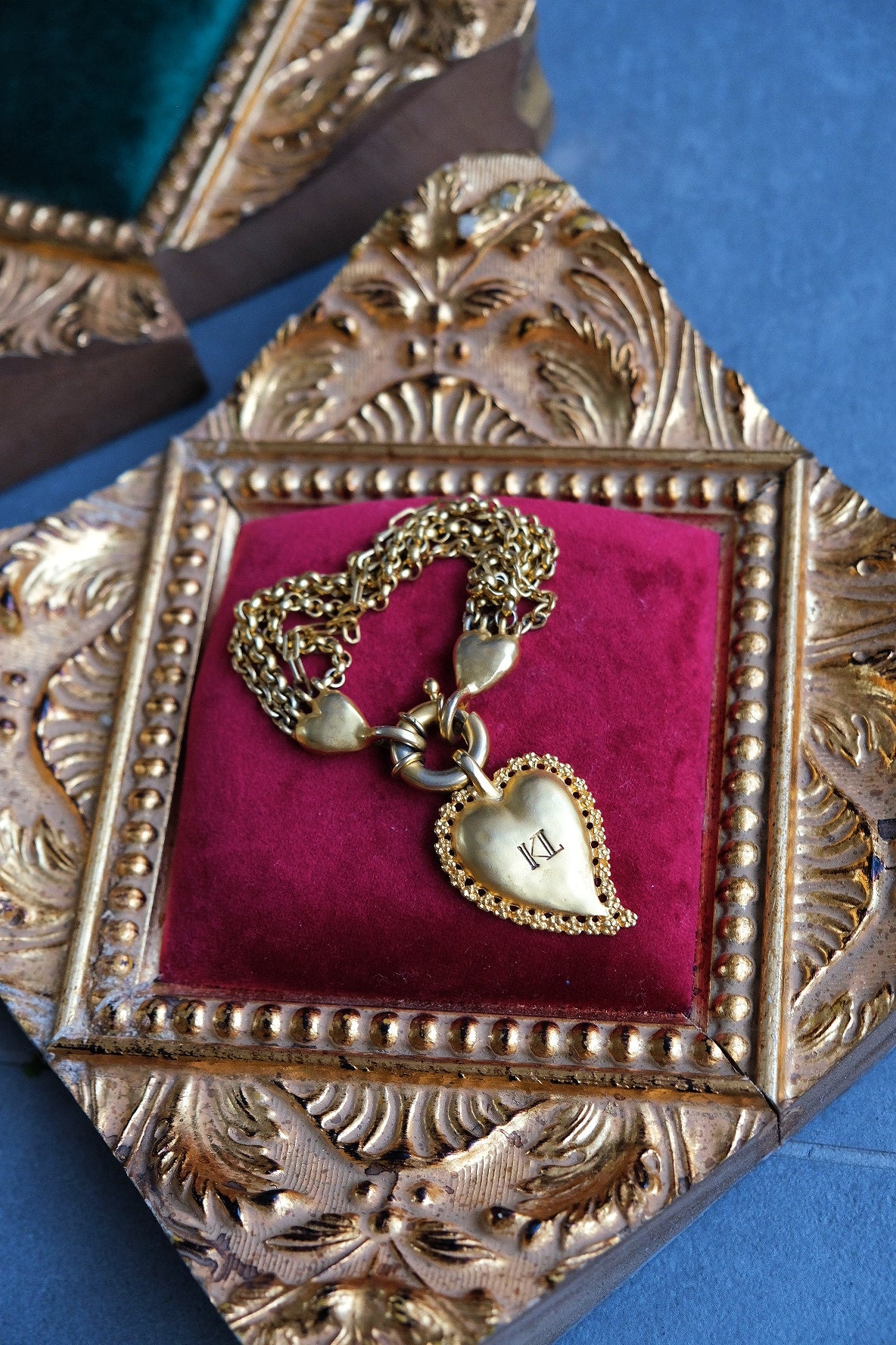 Karl Lagerfeld Heart Chain Vintage Bracelet