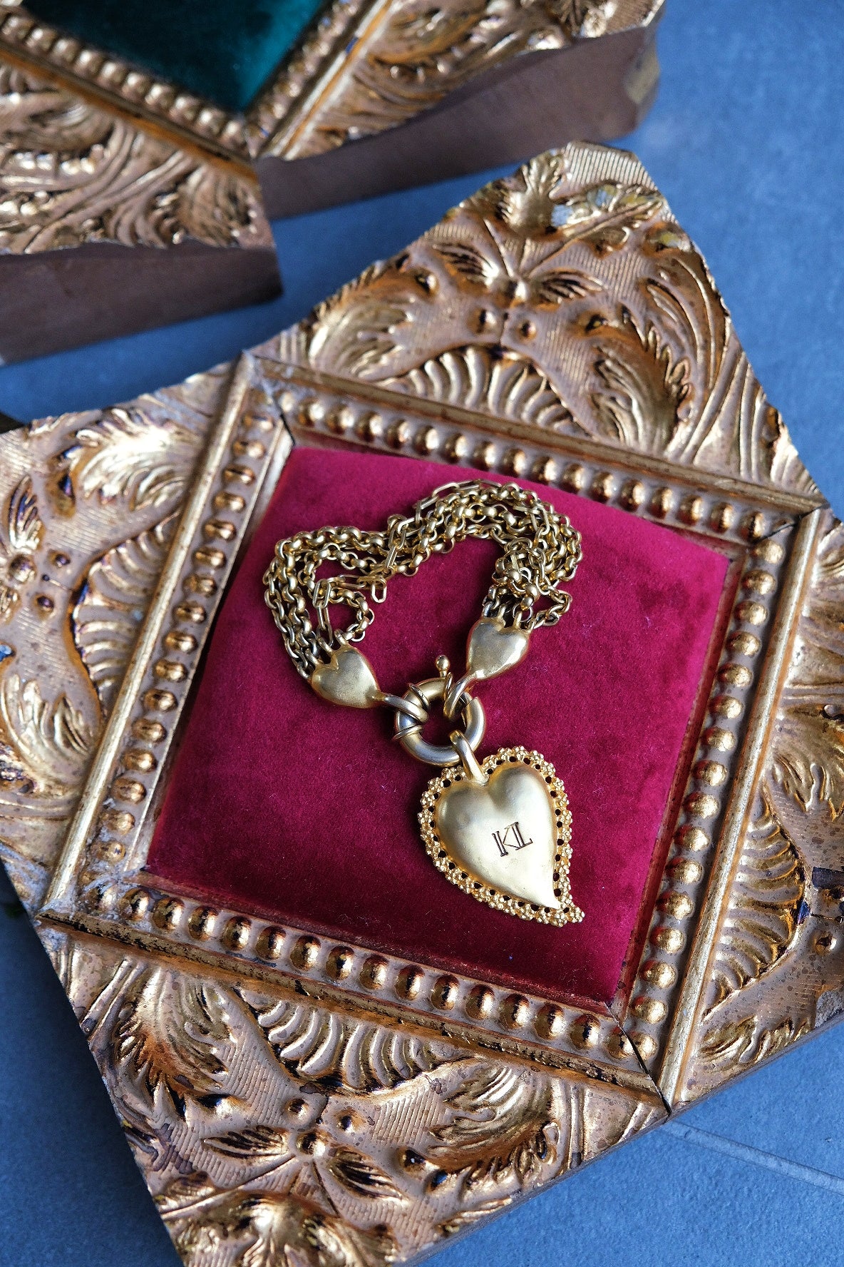 Karl Lagerfeld Heart Chain Vintage Bracelet