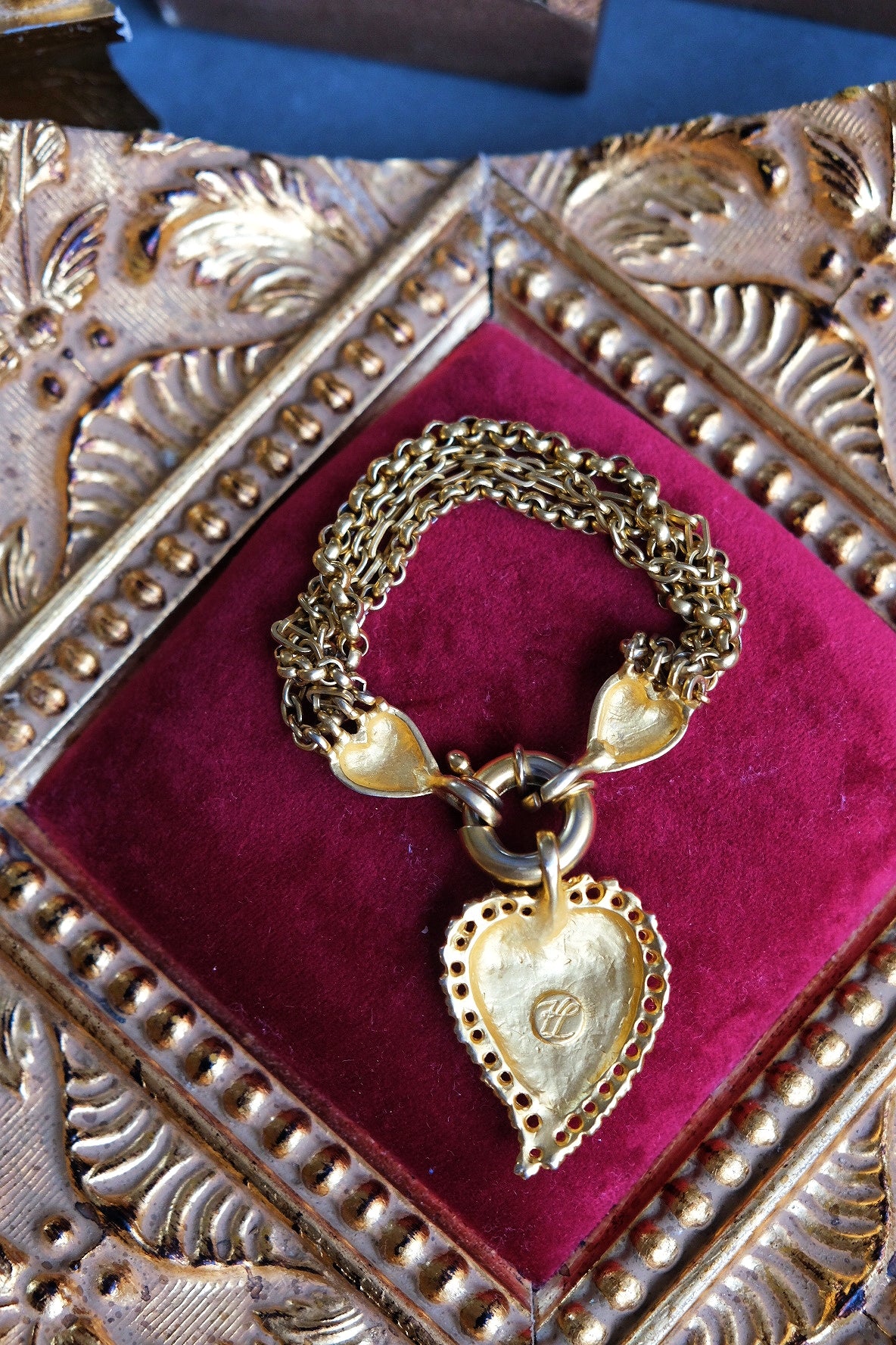 Karl Lagerfeld Heart Chain Vintage Bracelet