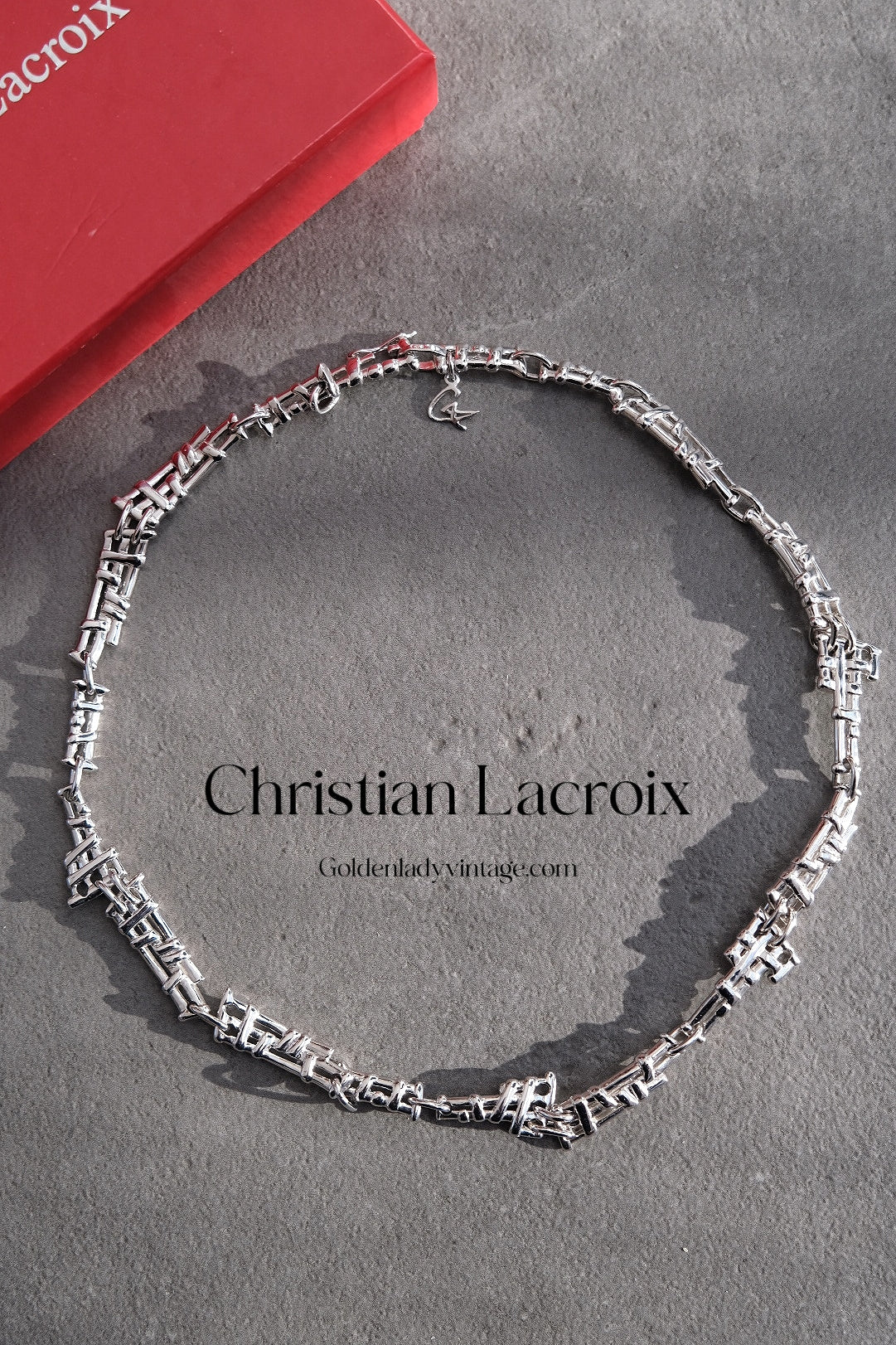 CHRISTIAN LACROIX Vintage Silver Chocker Necklace