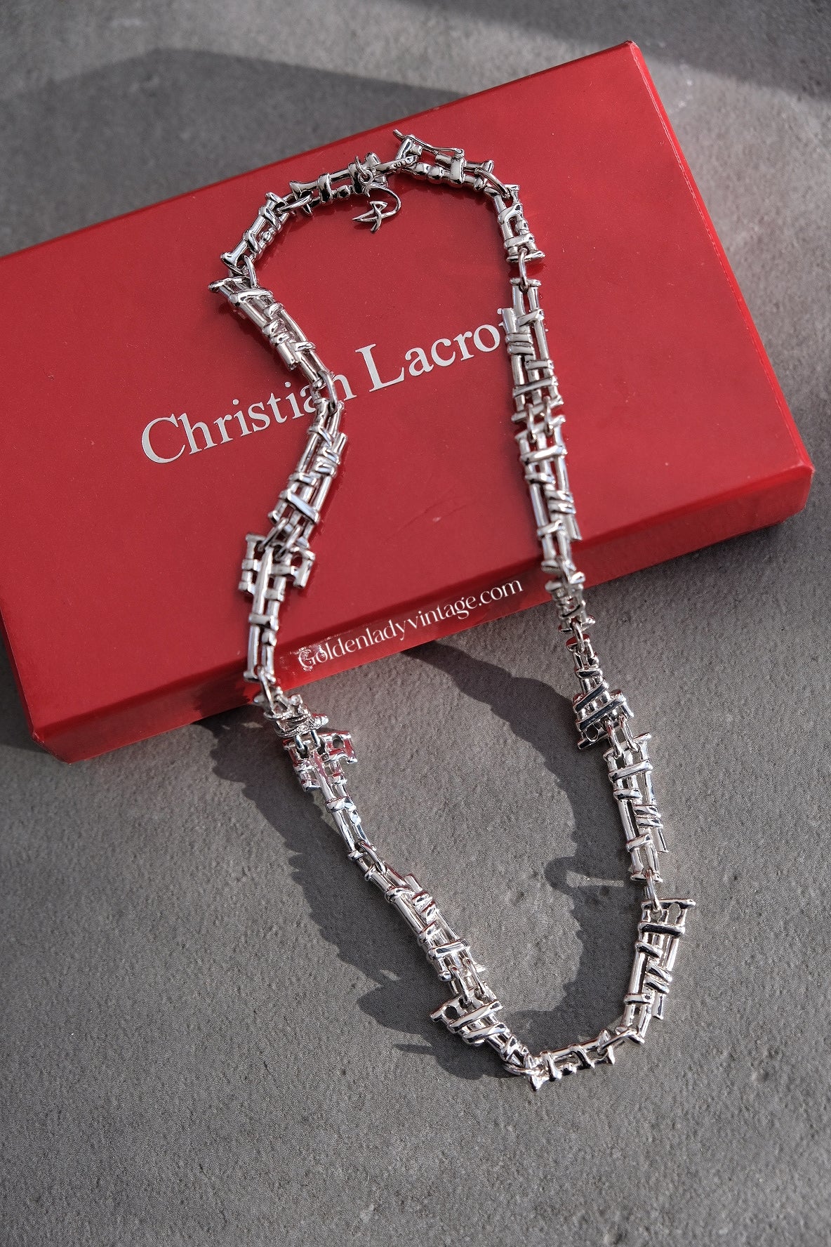 CHRISTIAN LACROIX Vintage Silver Chocker Necklace