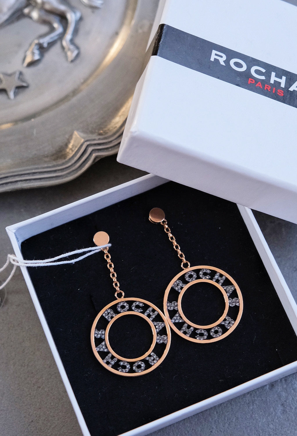 ROCHAS Chunky hoop Earrings Holiday Earrings