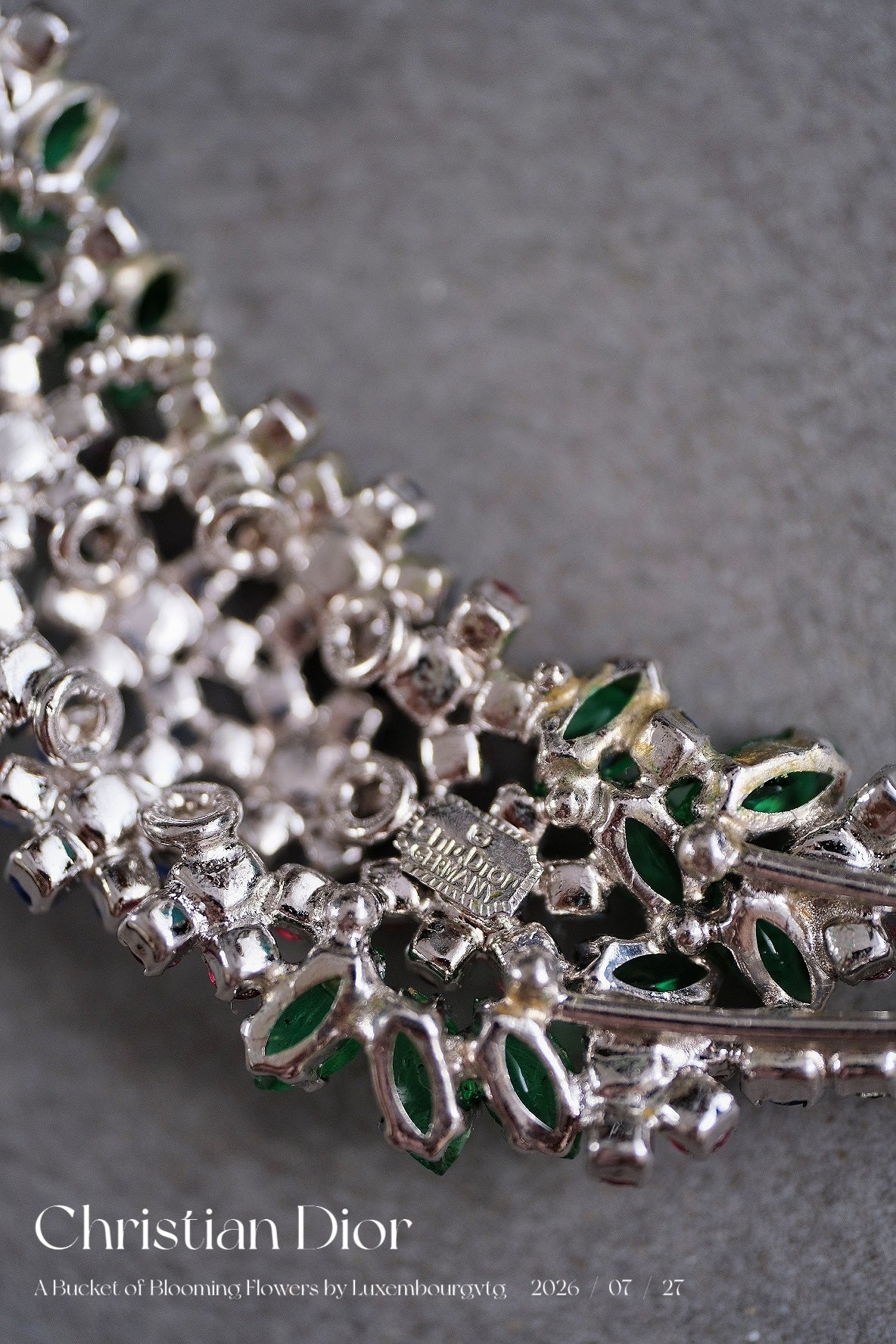 Christian Dior Flower Buckets Necklace