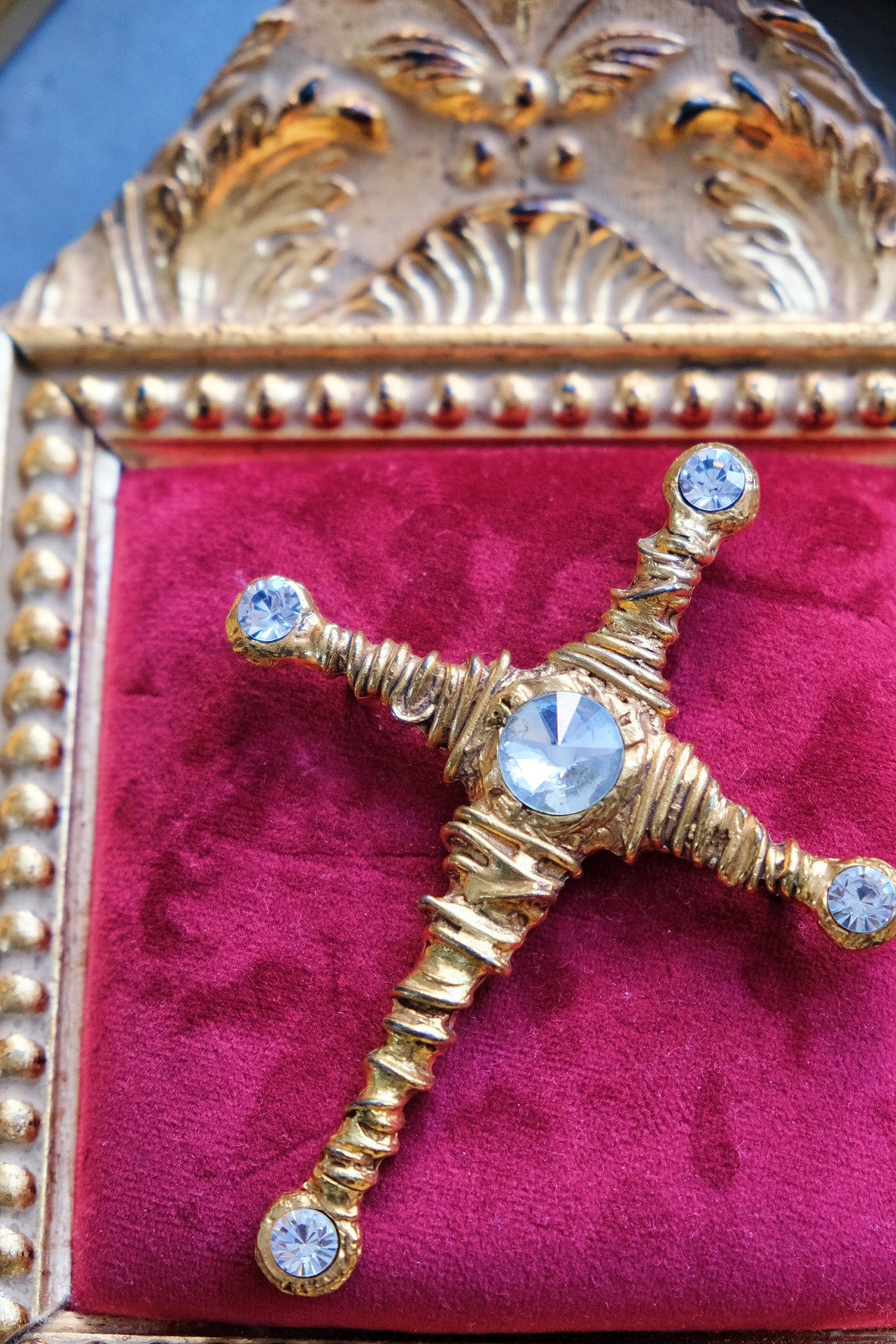Christian Lacroix Cross Vintage Brooch Statement Piece