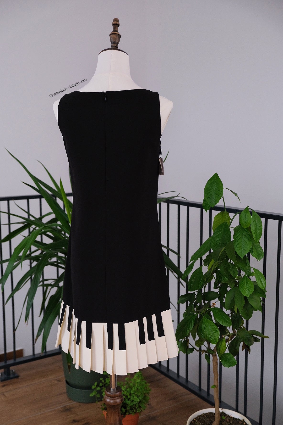 MOSCHINO Boutique Black and white Piano print dress