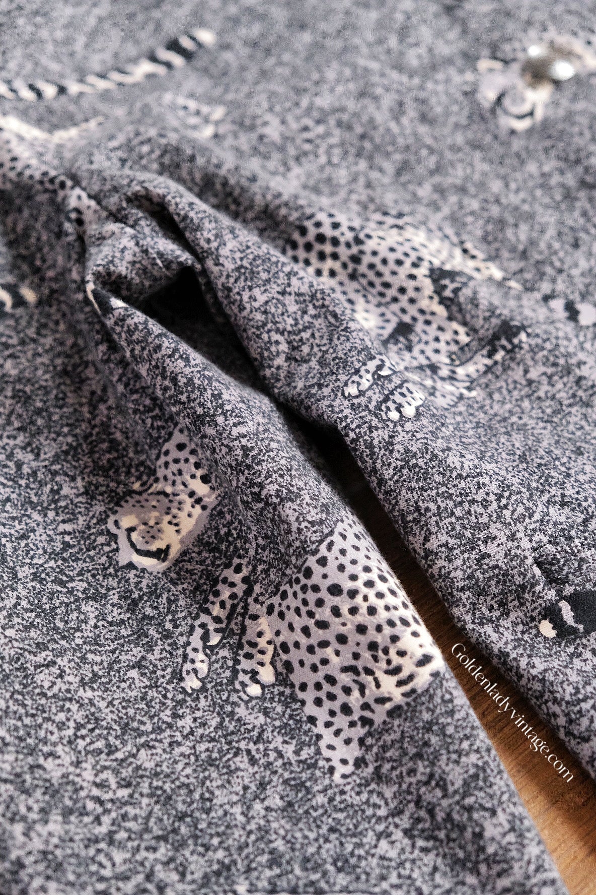 Kenzo Ink Painted Leopard Vintage Blazer Kenzo Jungle