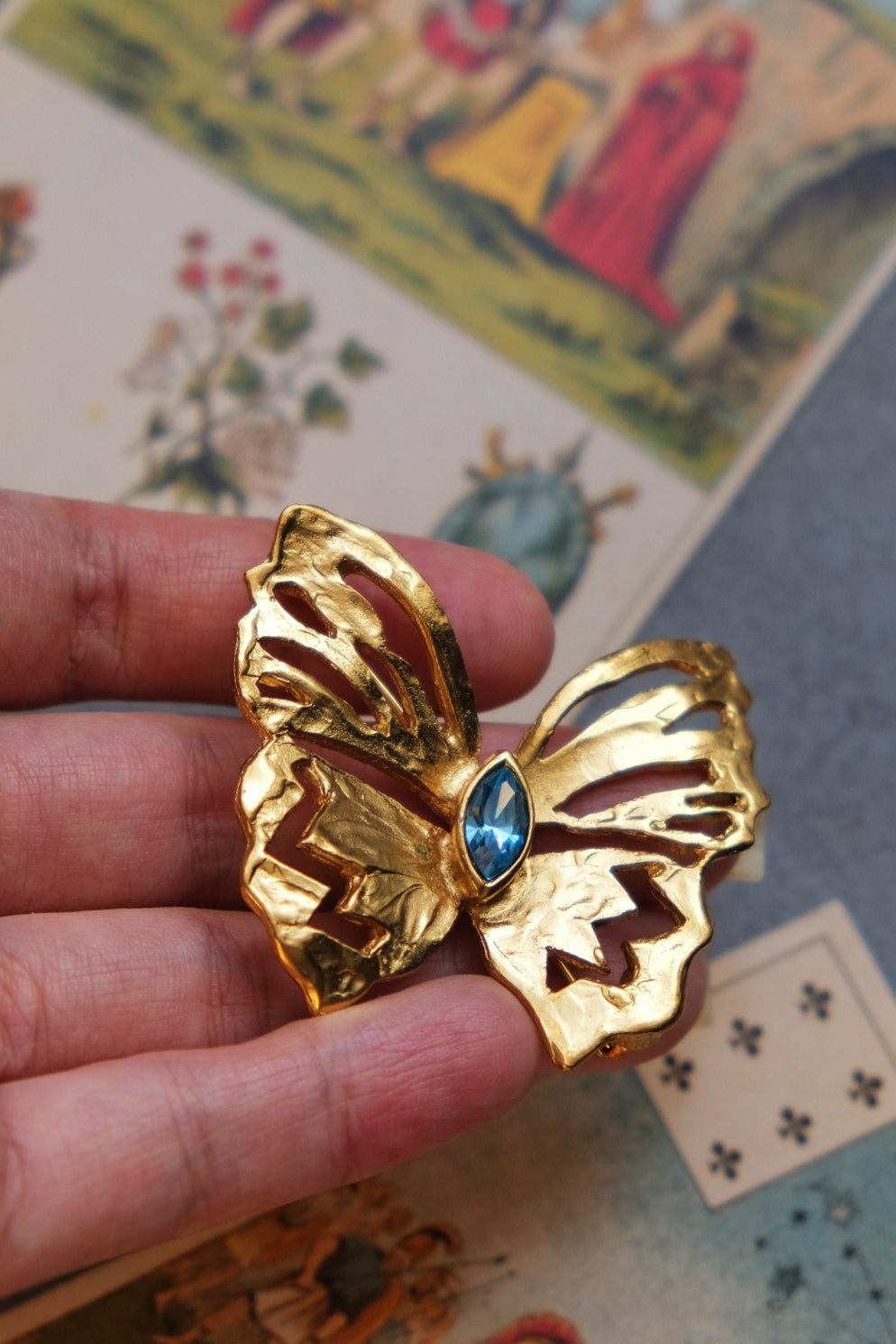 Yves Saint Laurent YSL vintage butterfly brooch