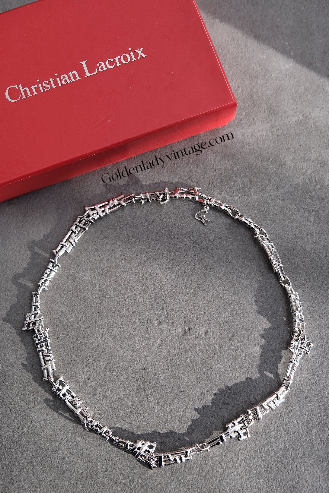 CHRISTIAN LACROIX Vintage Silver Chocker Necklace
