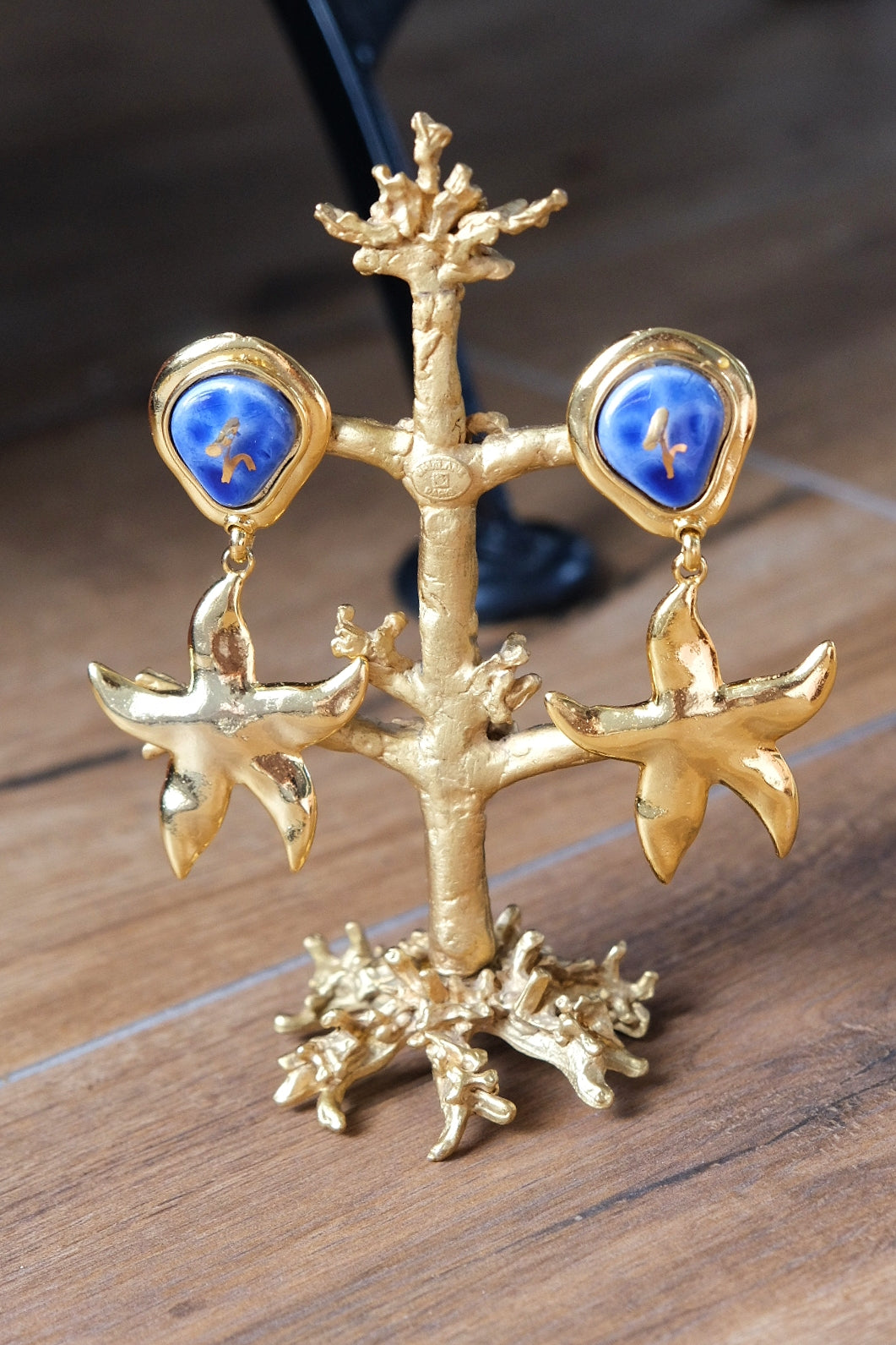 Edouard Rambaud Starfish / Seasnail Statement Vintage Ear clips Statemenr Earrings