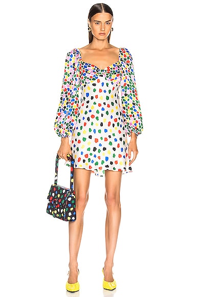 RIXO Paris Dress in Micro Tulip