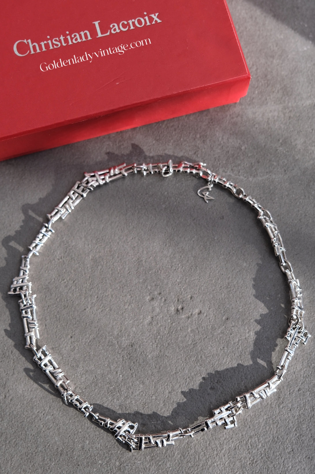 CHRISTIAN LACROIX Vintage Silver Chocker Necklace