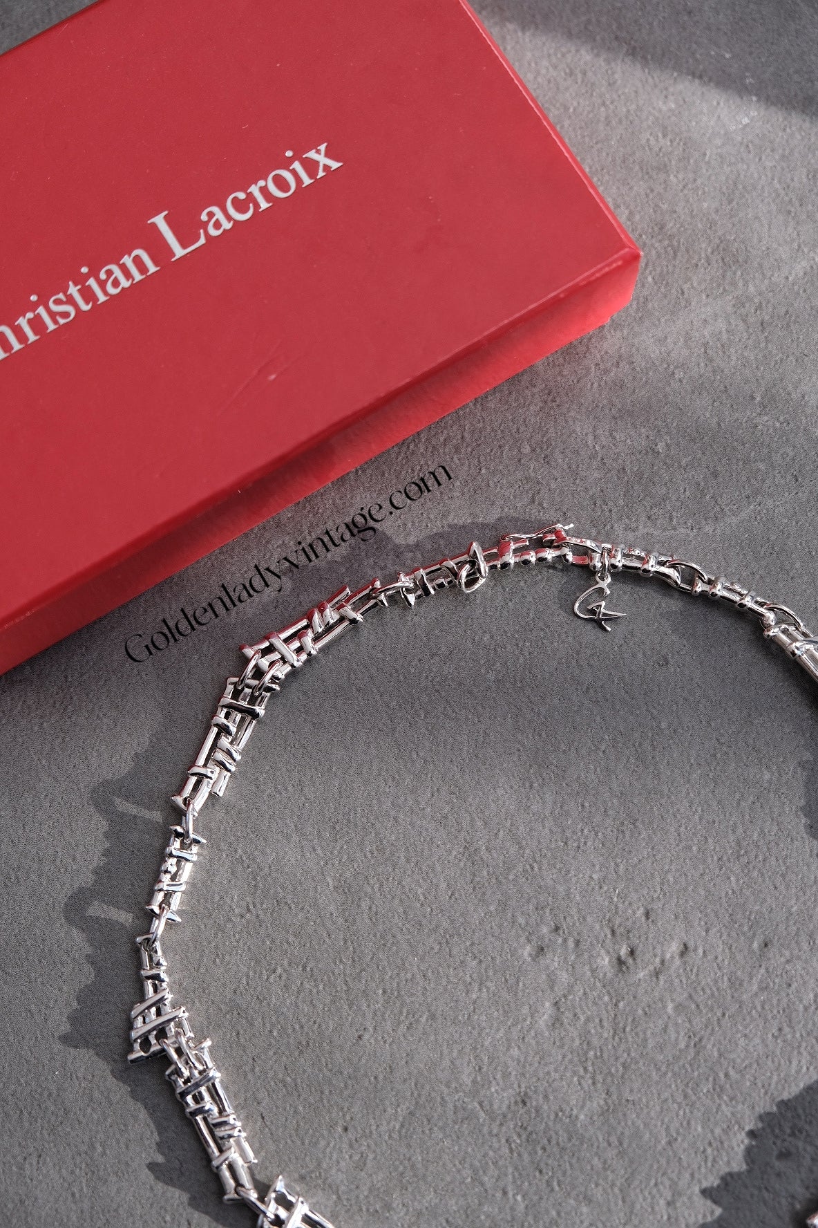 CHRISTIAN LACROIX Vintage Silver Chocker Necklace