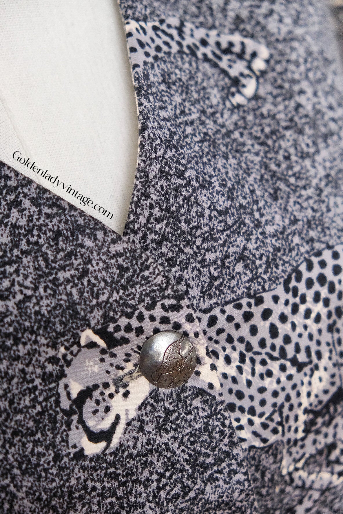 Kenzo Ink Painted Leopard Vintage Blazer Kenzo Jungle