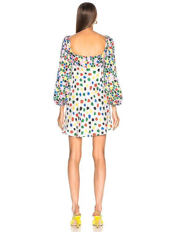 RIXO Paris Dress in Micro Tulip