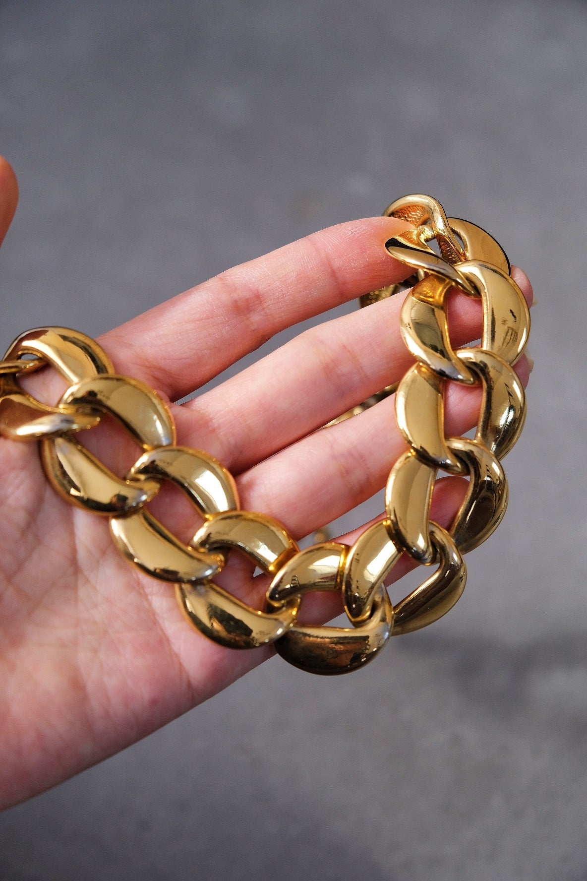 Yves Saint Laurent YSL massive vintage chain necklace