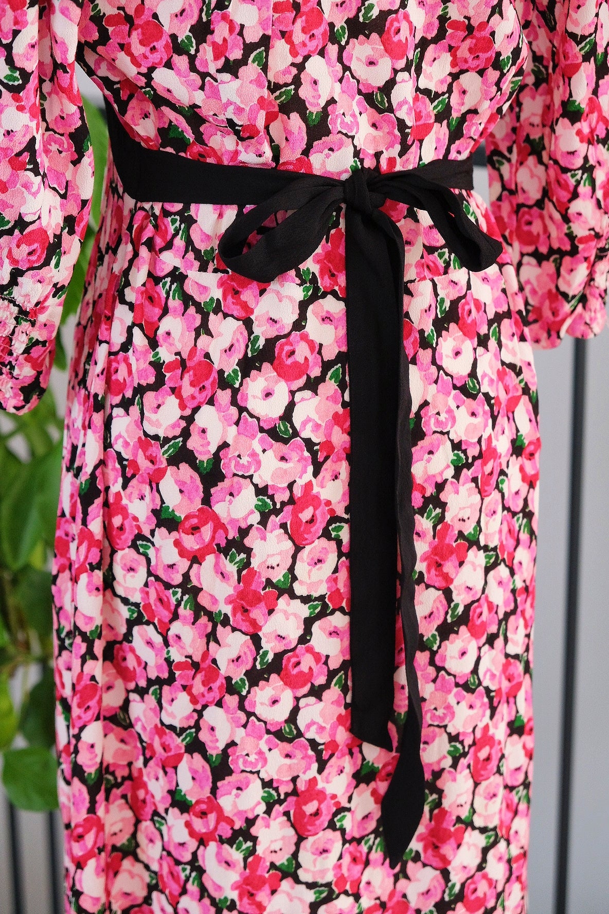 COMING SOON RIXO Deanna Pink English Rose Mix Maxi Dress