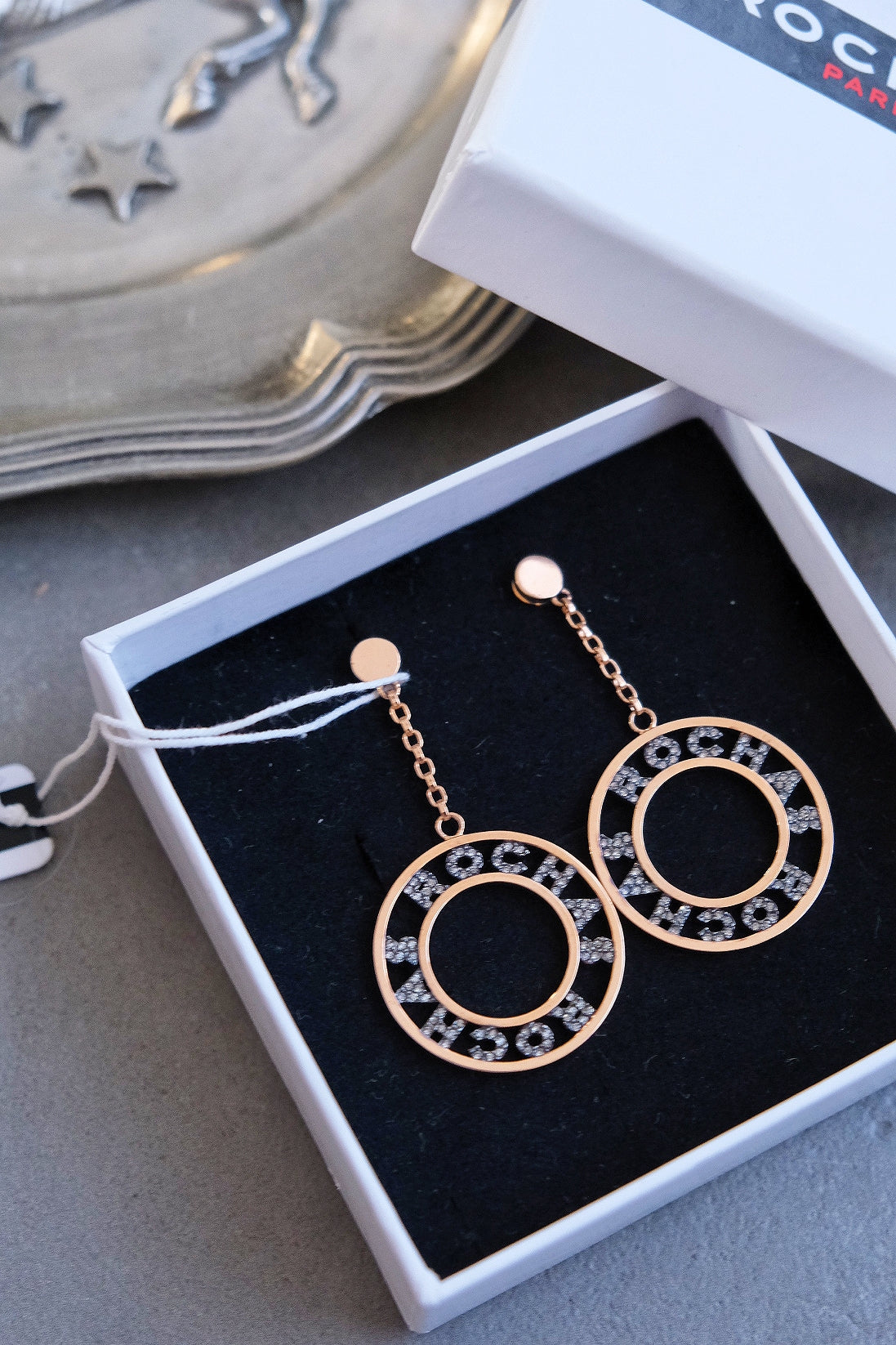 ROCHAS Chunky hoop Earrings Holiday Earrings