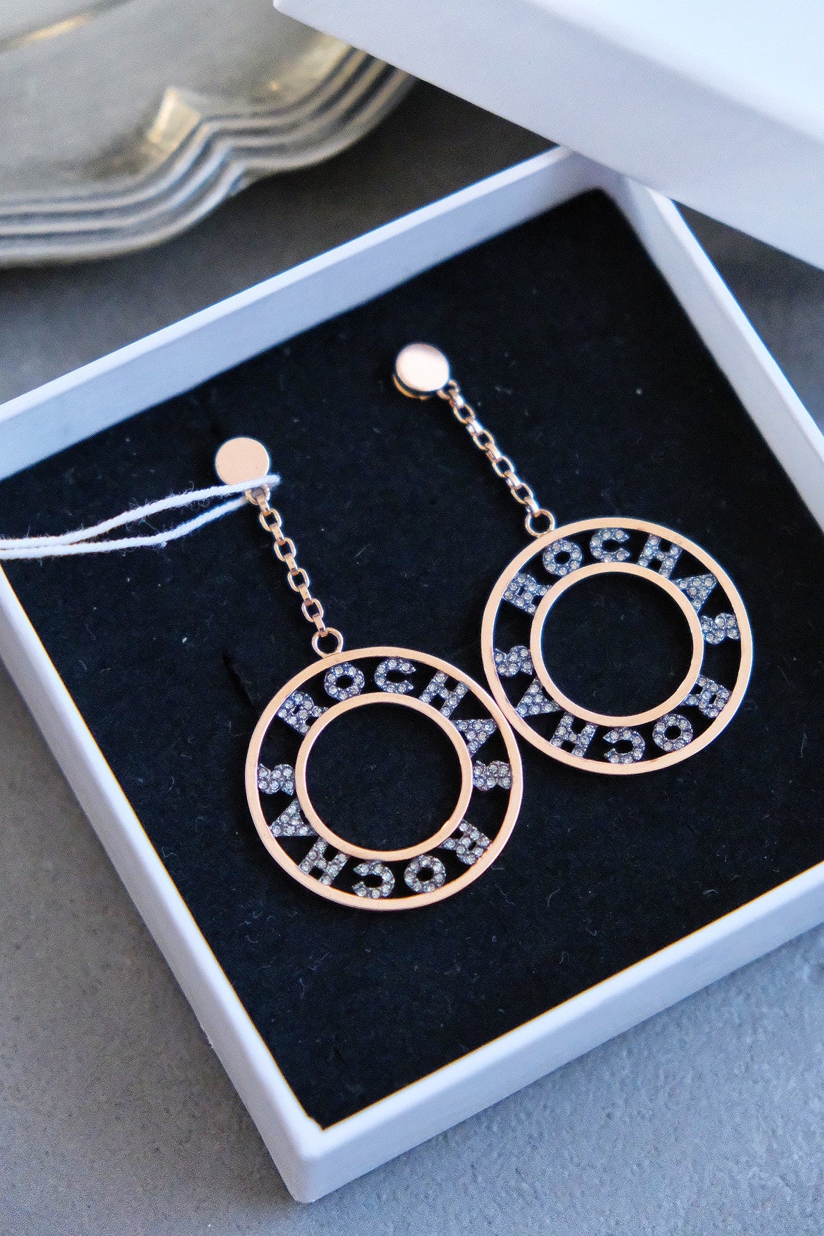 ROCHAS Chunky hoop Earrings Holiday Earrings