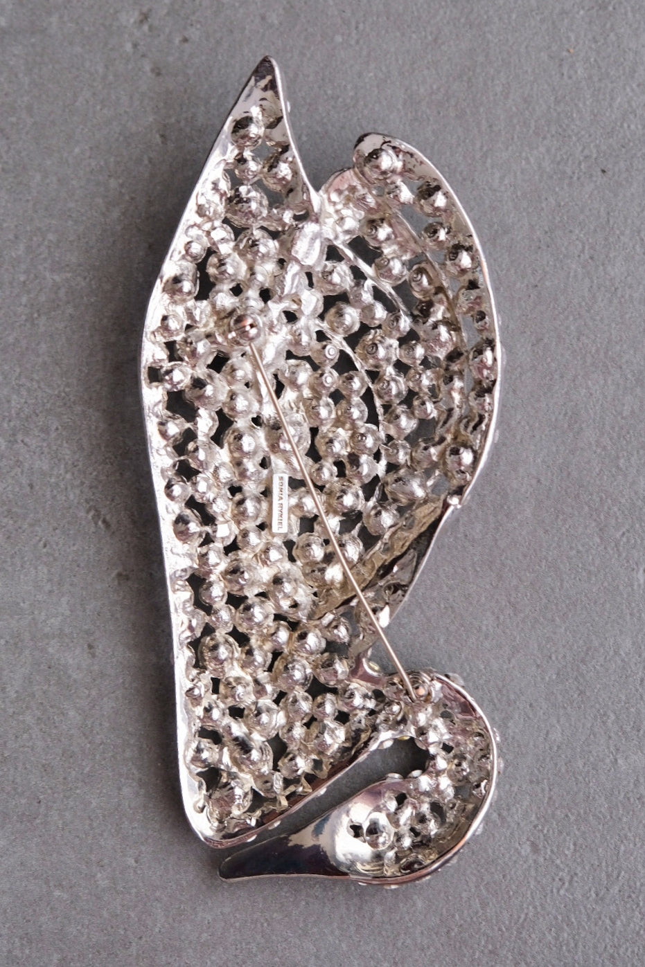SONIA RYKIEL statement massive Vinatge Swan Brooch Pin