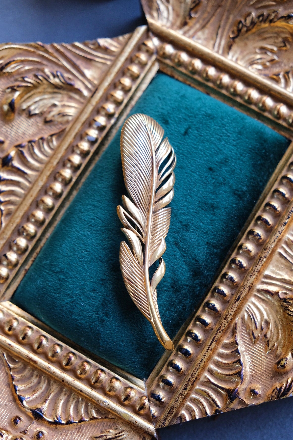 Christian Dior Feather Large Vintage Brooch