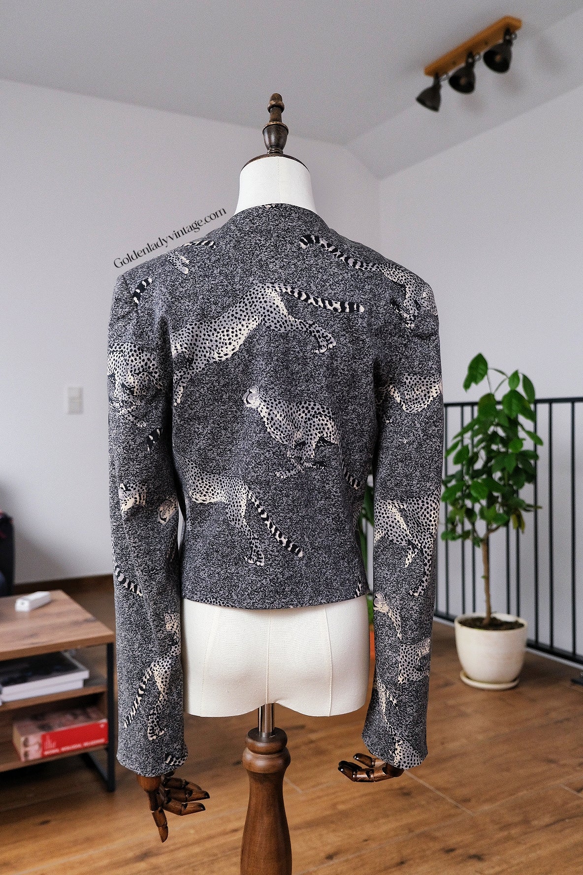 Kenzo Ink Painted Leopard Vintage Blazer Kenzo Jungle