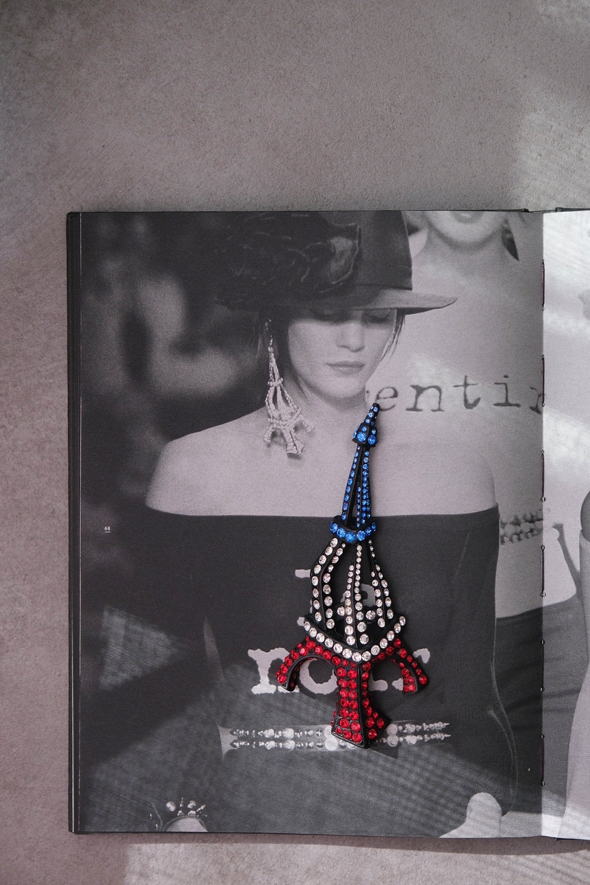 Sonia Rykiel Paris Runway Massive Size Eiffel Tower Statement Vintage Brooch