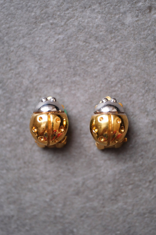 Lanvin Germany ladybug earclips Vintage Earrings