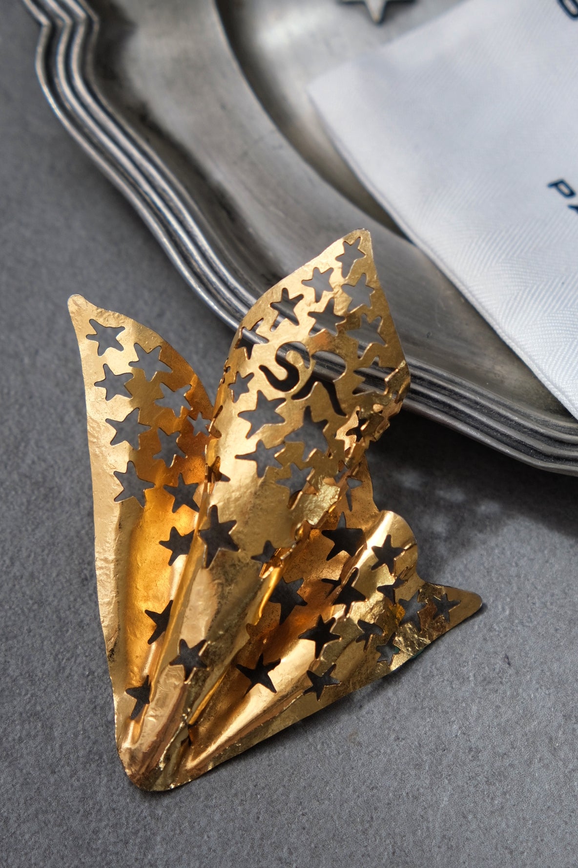 SONIA RYKIEL Paper Cutting statement Vinatge Pin
