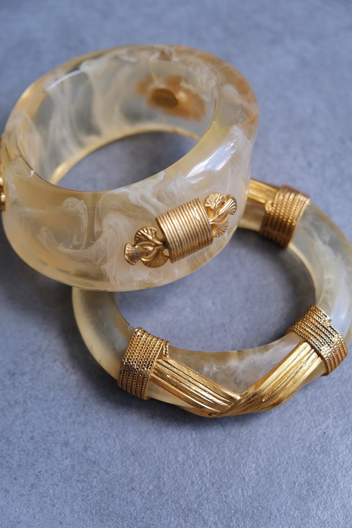 Gianfranco Ferré Bakelite Cuff set Vintage bracelet