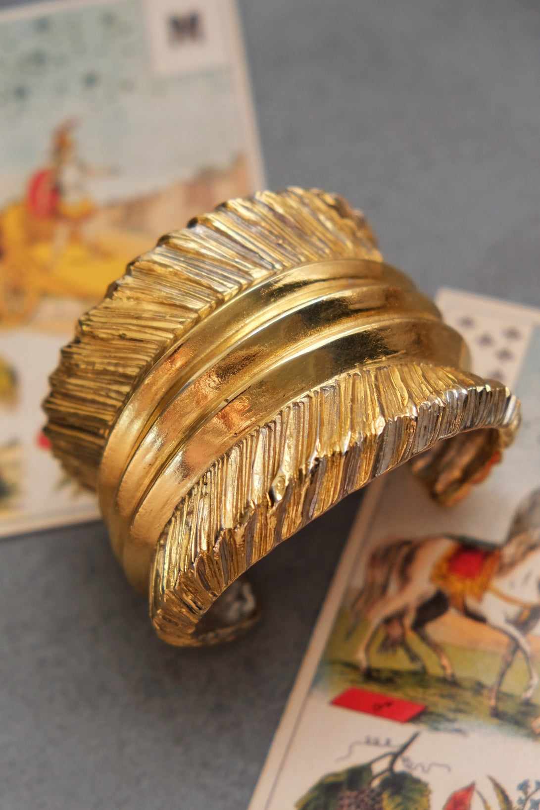 JEAN LOUIS SCHERRER Vintage massive size ribbon bracelet Vintage bracelet/cuff