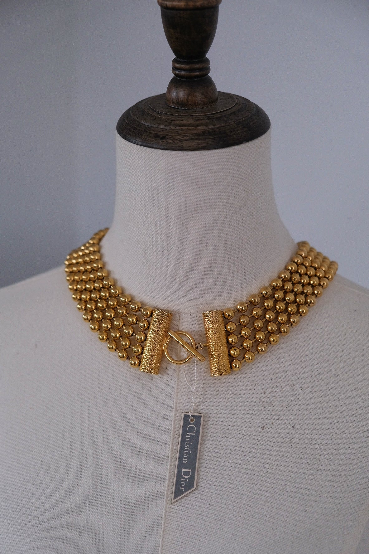 CHRISTIAN DIOR 1970s statement chocker necklace French Vintage necklace