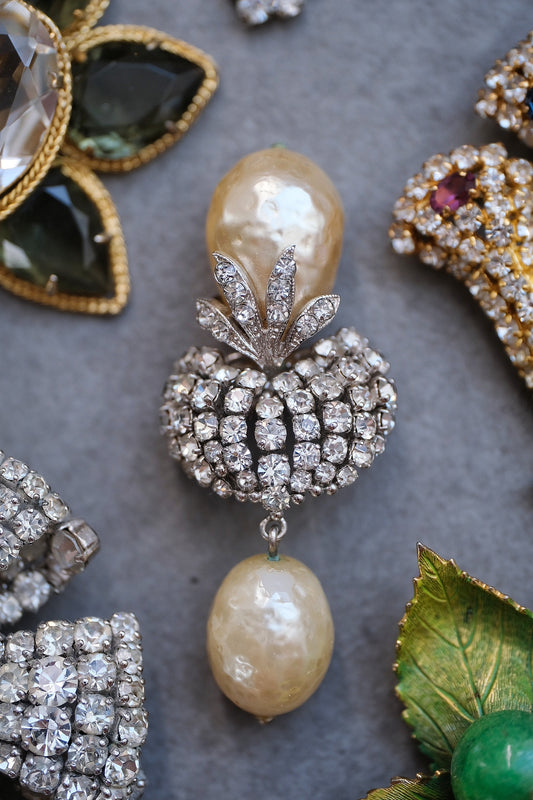 Christian Dior 1960 Imitation Pearl Brooch