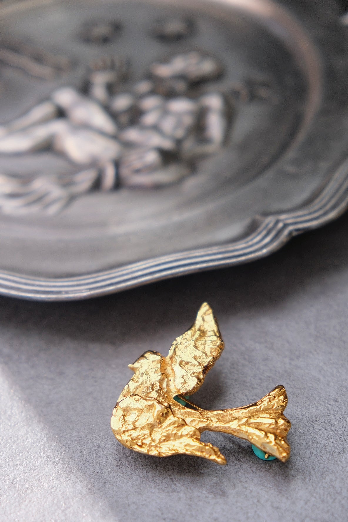 Yves Saint Laurent YSL Dove Brooch Vintage Brooch