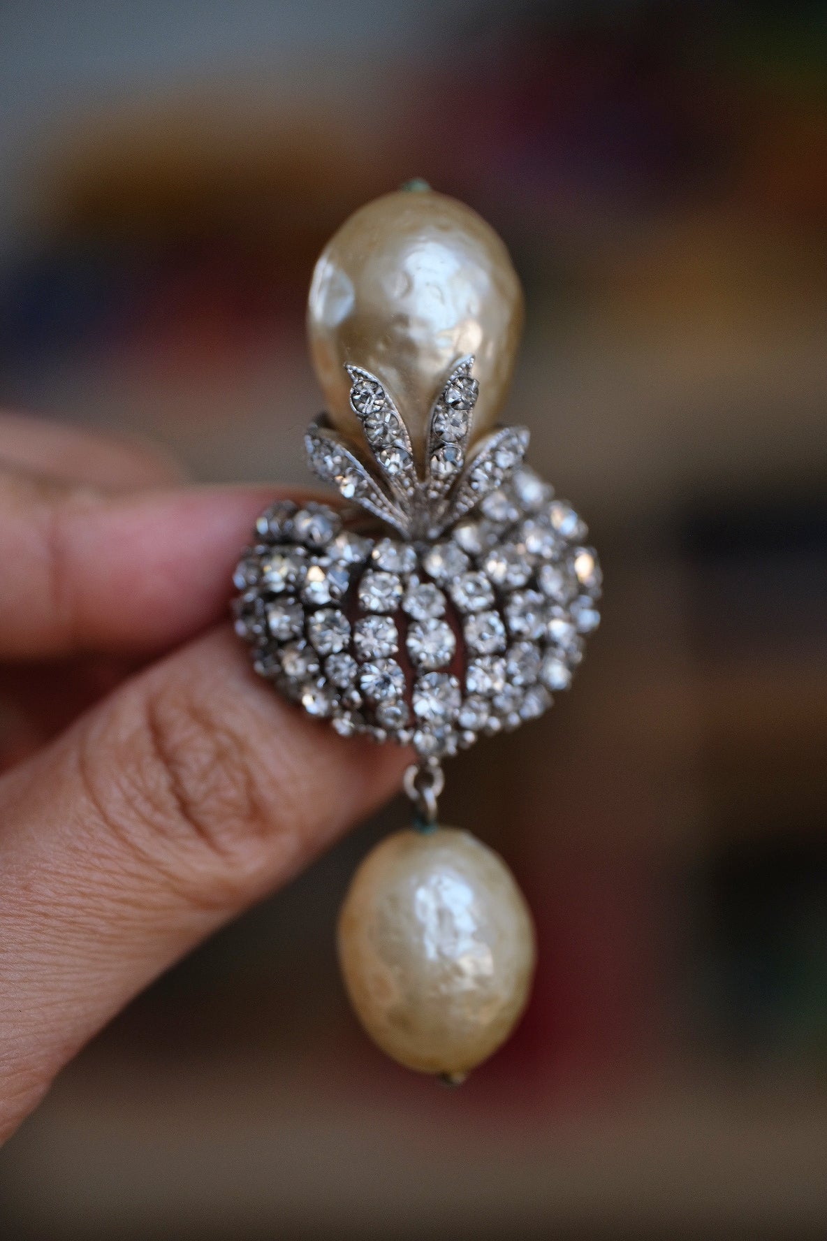 Christian Dior 1960 Imitation Pearl Brooch