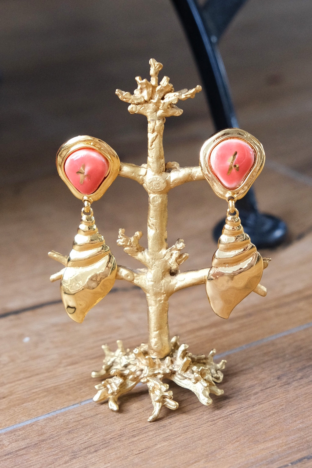 Edouard Rambaud Starfish / Seasnail Statement Vintage Ear clips Statemenr Earrings