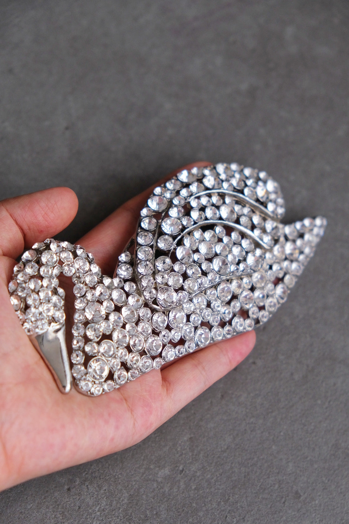 SONIA RYKIEL statement massive Vinatge Swan Brooch Pin