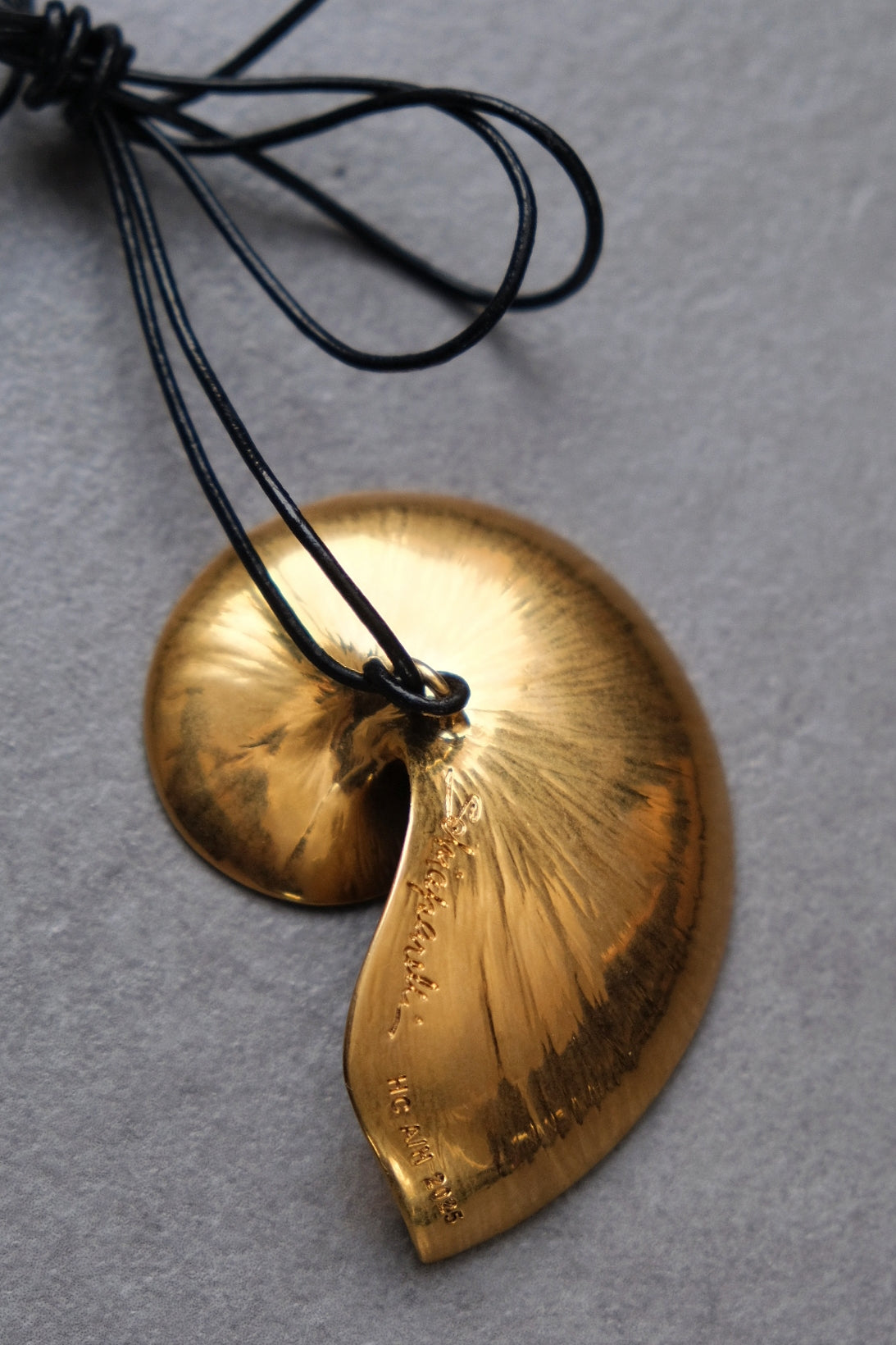 Schiaparelli Sea Snail leather chain necklace