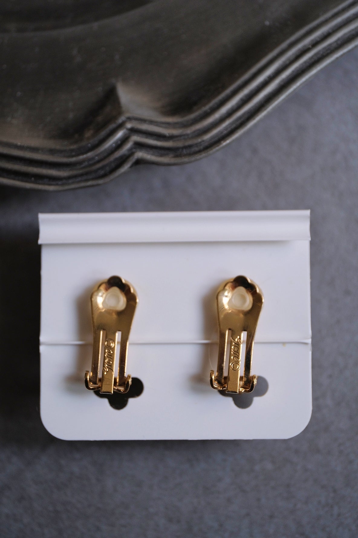 Henkel Grossé (Christian Dior) crystal net Vintage Earrings Ear clips