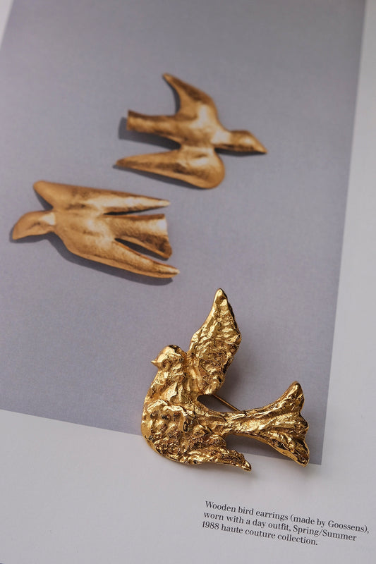 Yves Saint Laurent YSL Dove Brooch Vintage Brooch