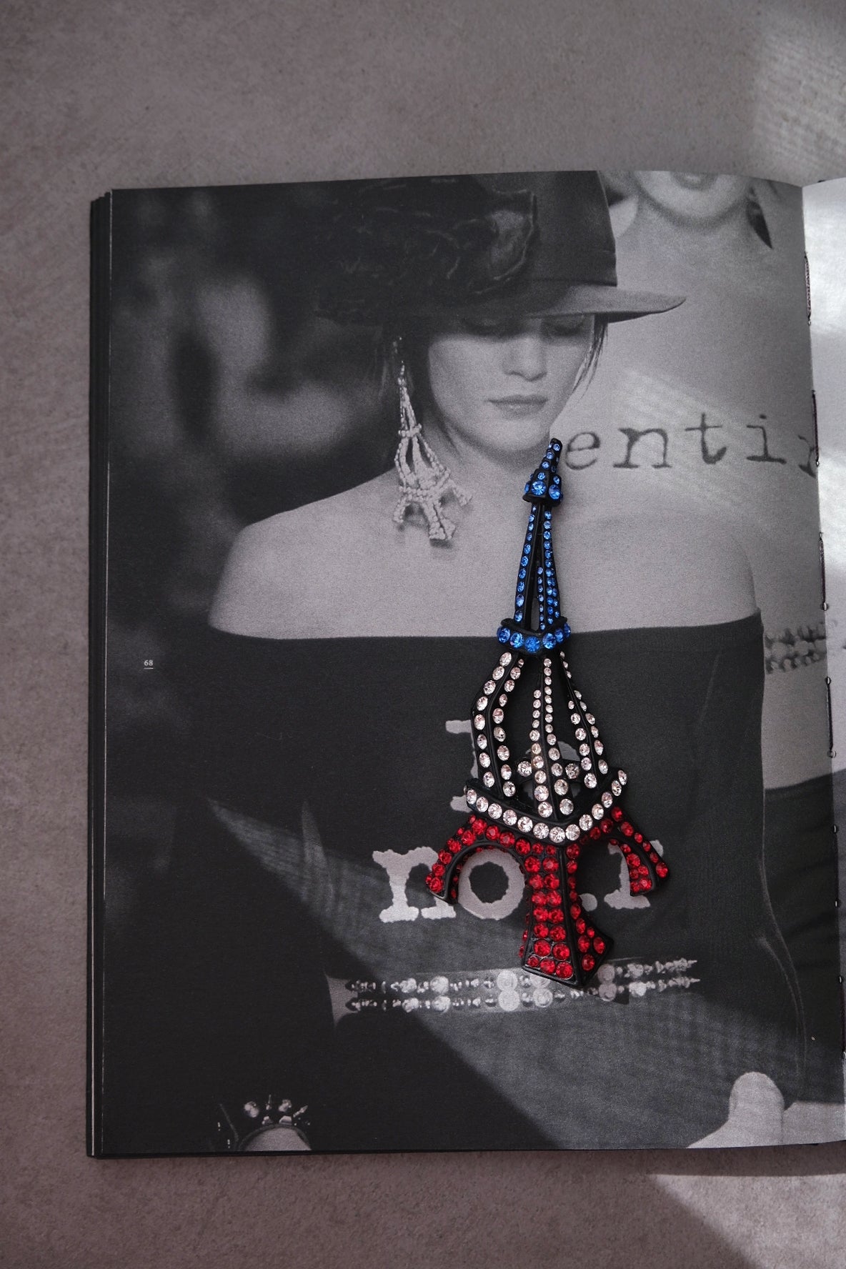 Sonia Rykiel Paris Runway Massive Size Eiffel Tower Statement Vintage Brooch