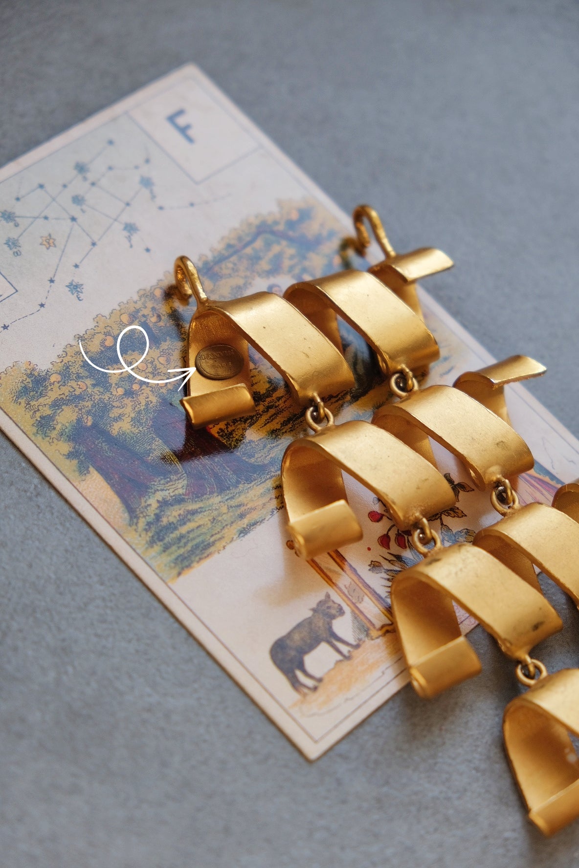 LANVIN Vintage massive size ribbon bracelet Vintage bracelet/cuff
