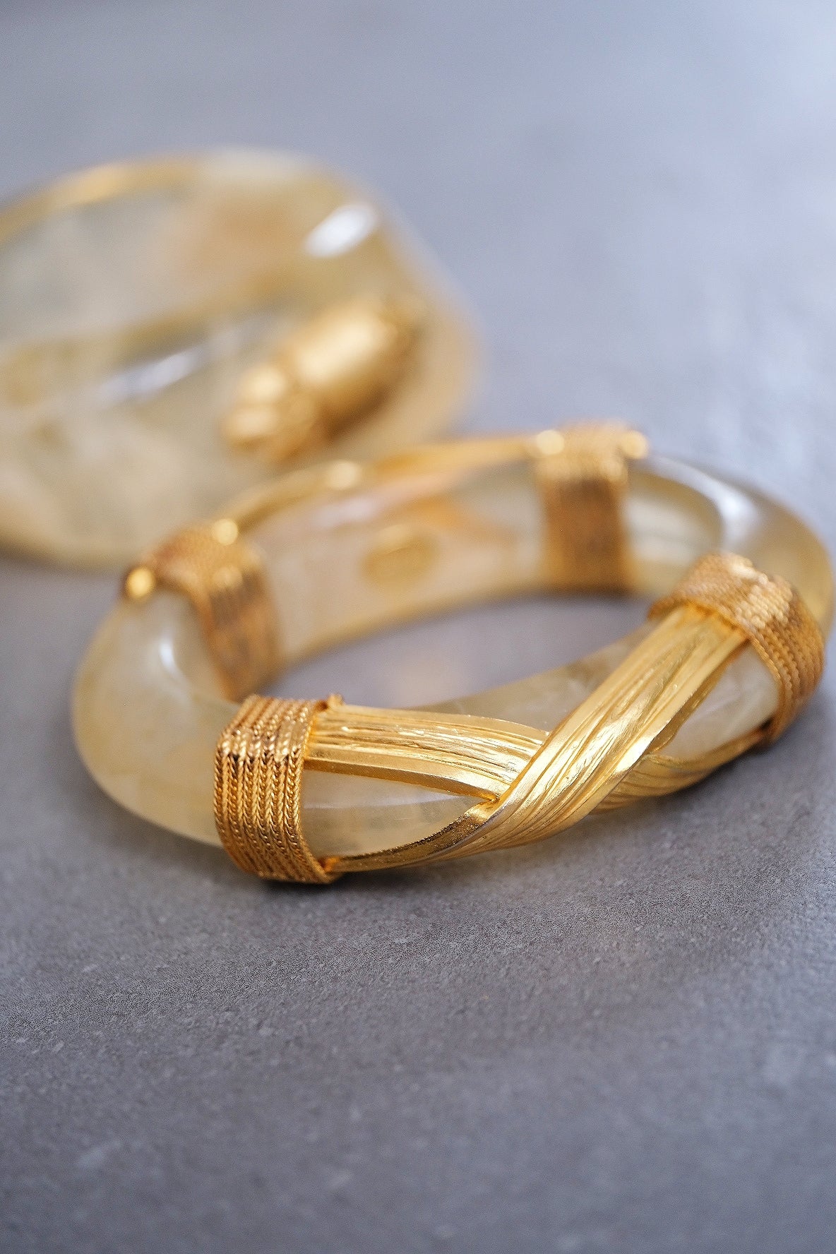 Gianfranco Ferré Bakelite Cuff set Vintage bracelet