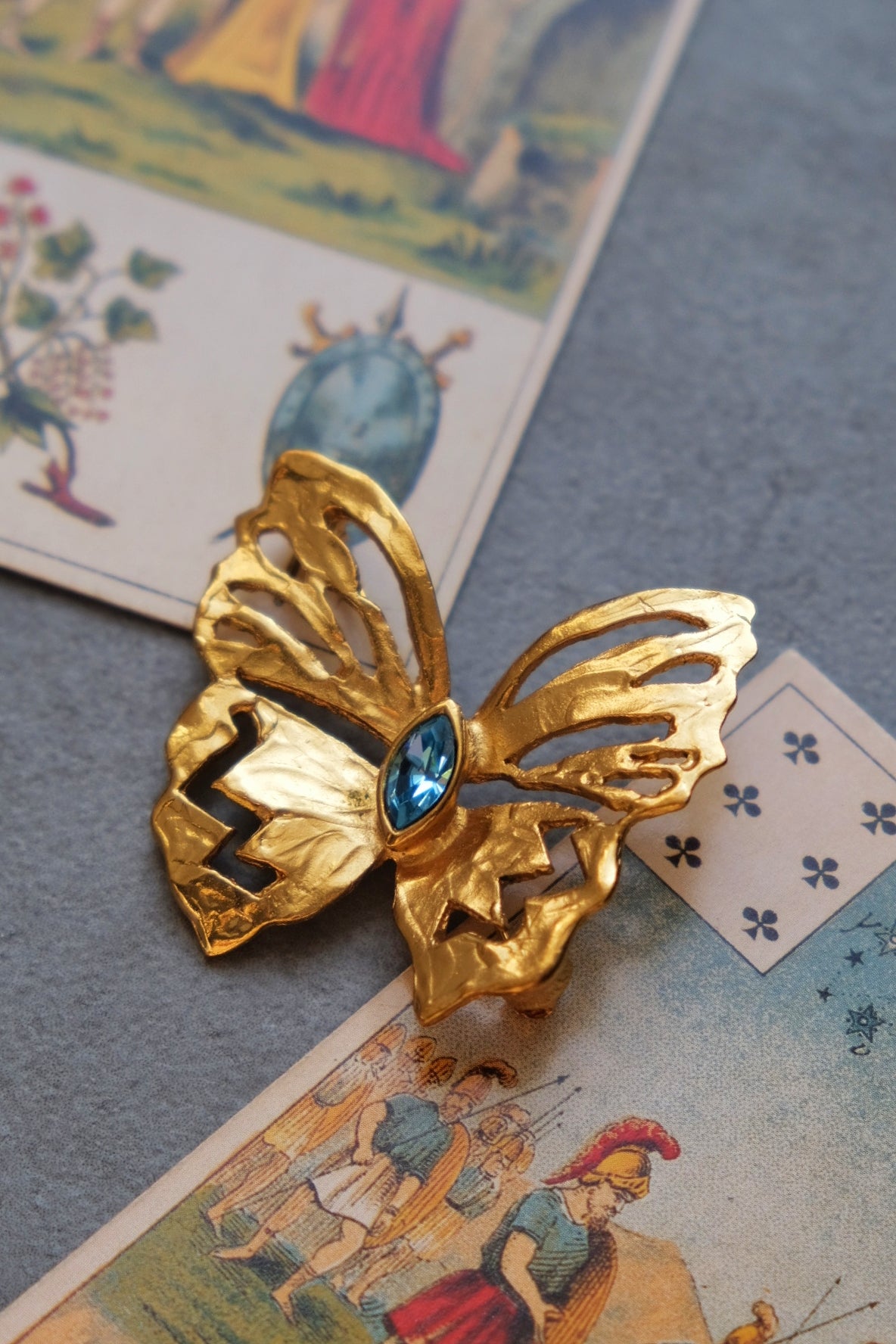 Yves Saint Laurent YSL vintage butterfly brooch