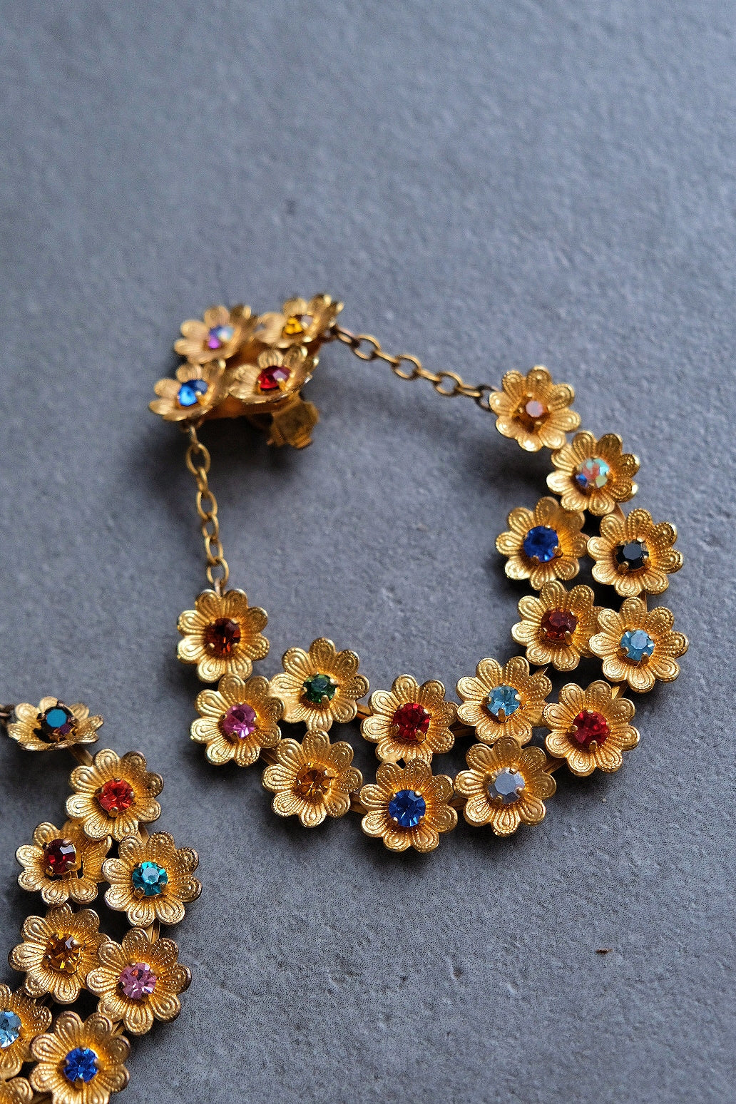 Scooter Paris Massive Size Flower Bucket statement earrings French Vintage Earclips