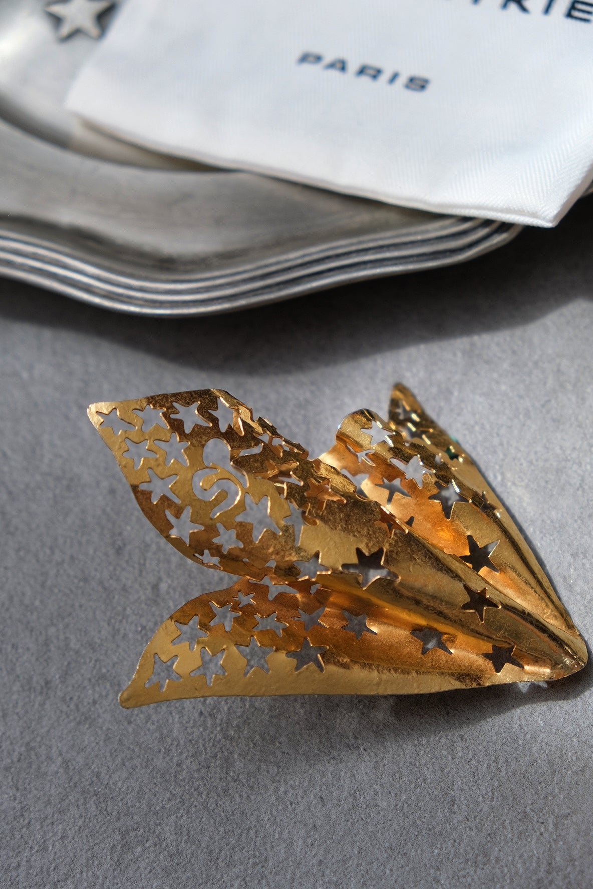 SONIA RYKIEL Paper Cutting statement Vinatge Pin