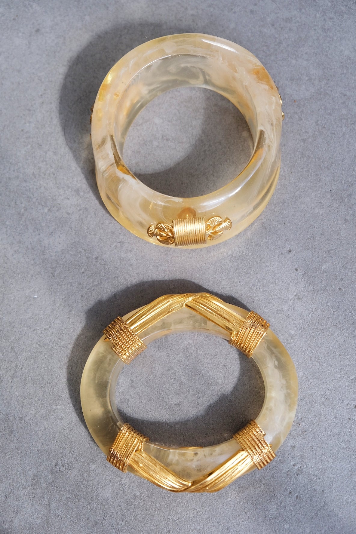 Gianfranco Ferré Bakelite Cuff set Vintage bracelet