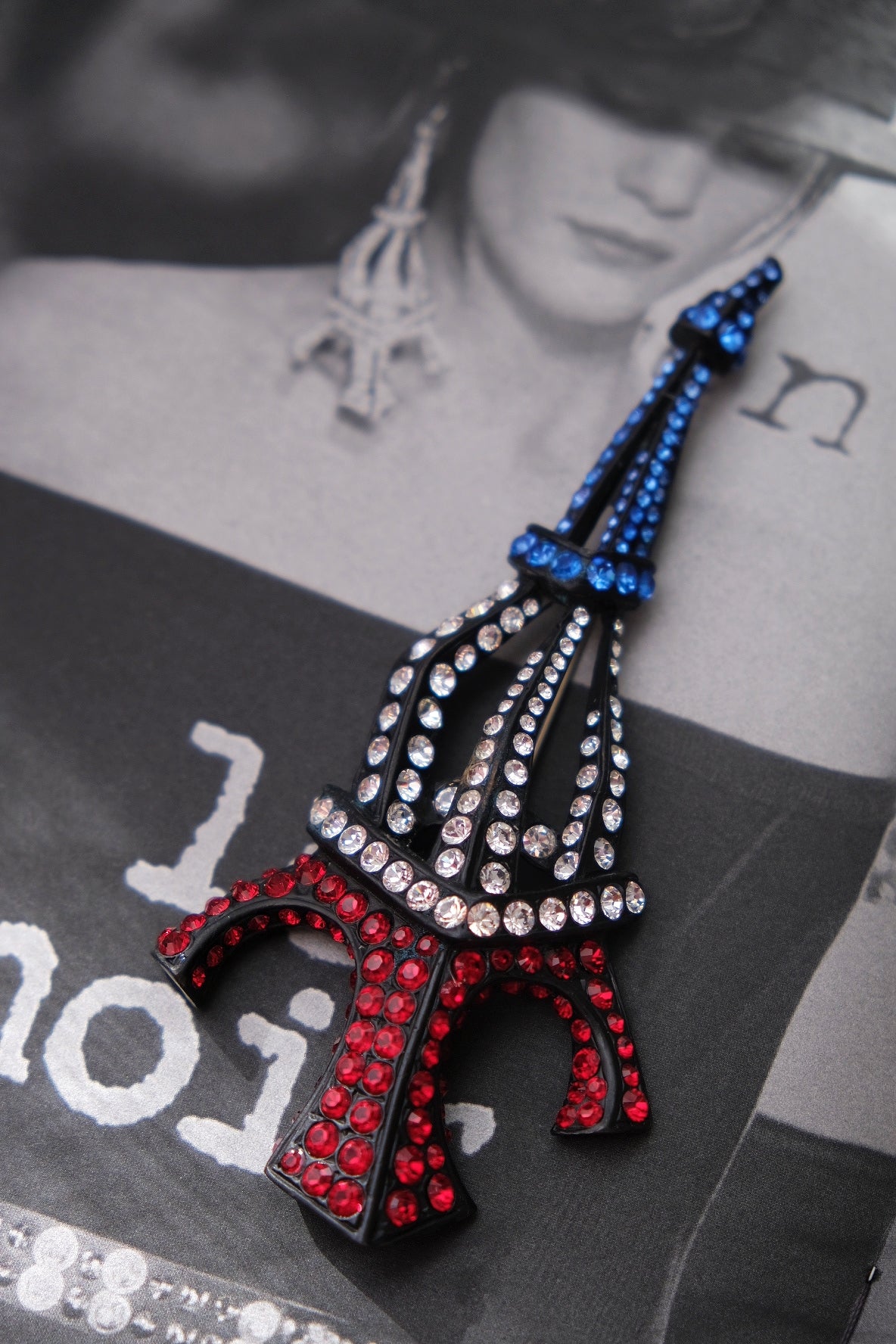 Sonia Rykiel Paris Runway Massive Size Eiffel Tower Statement Vintage Brooch