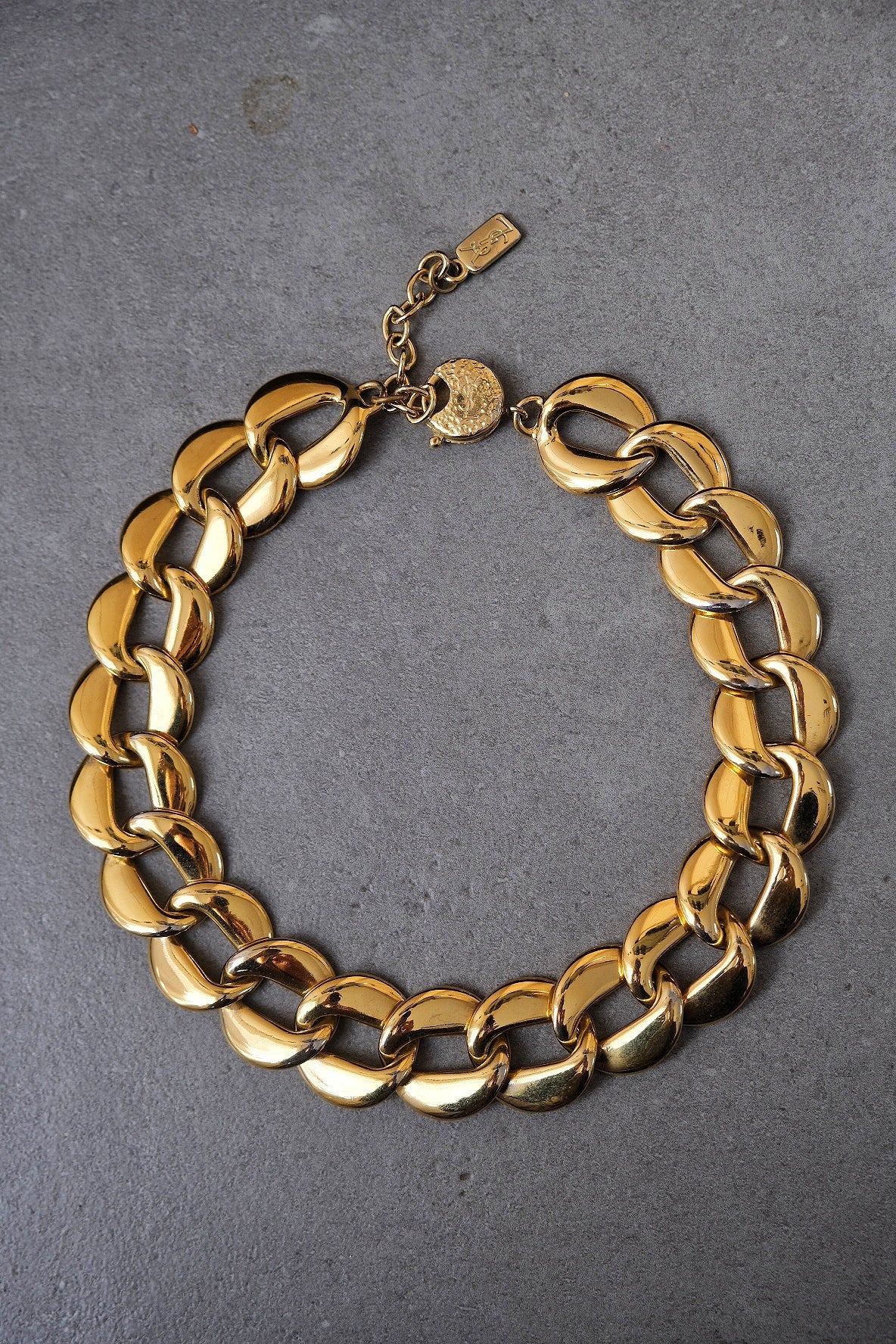 Yves Saint Laurent YSL massive vintage chain necklace